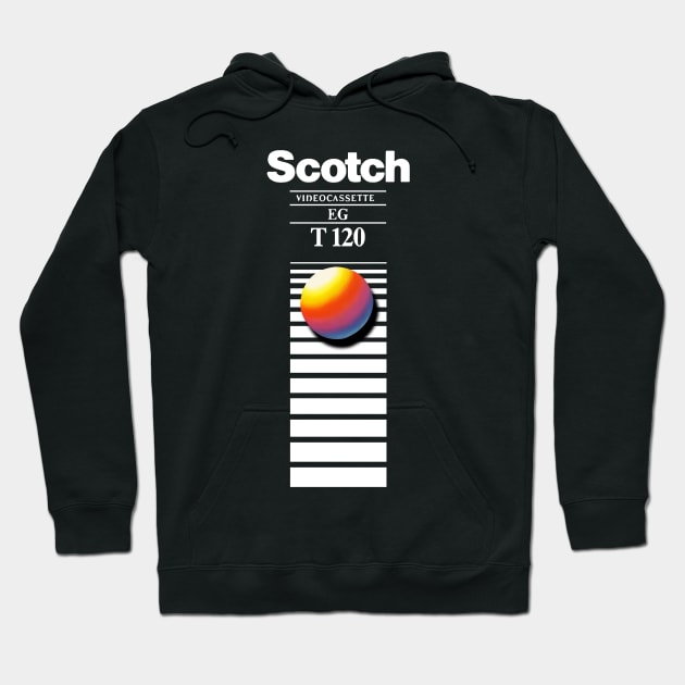 Retro VHS Tape Hoodie by GuitarManArts